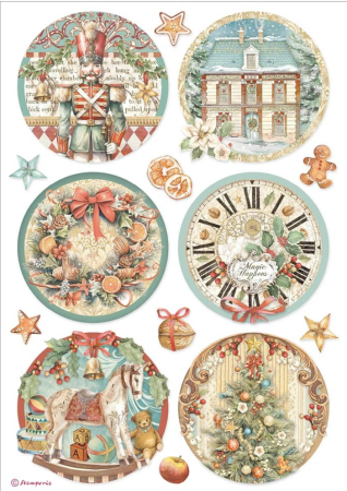 Stamperia A4 Reispapier Rice Paper Nutcracker 6 Rounds
