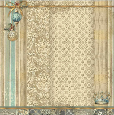 Preview: Stamperia Pack 4 Sheets Fabric Stoffstücke 30 x 30 cm The Nutcracker