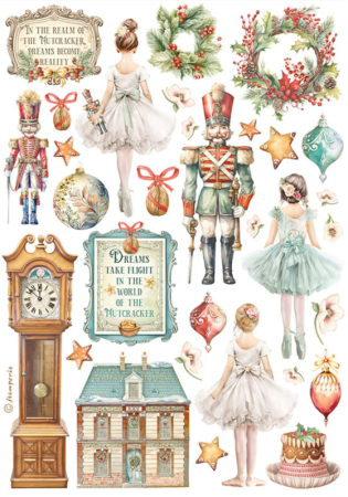 Stamperia Washi Pad 8 Sheets A5 The Nutcracker