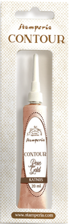 Stamperia Contour Liner 20 ml Create Happiness Rose Gold