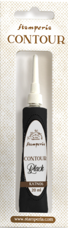 Stamperia Contour Liner 20 ml Create Happiness Black