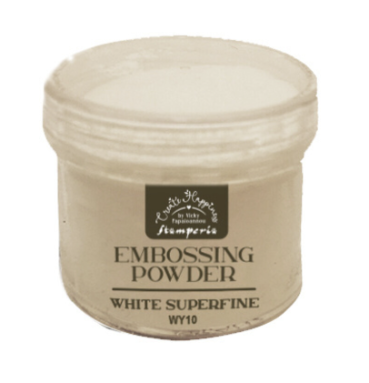 Stamperia Create Happiness Embossing Powder White Superfine
