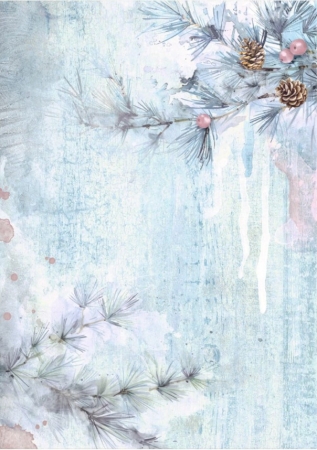 Stamperia Rice Paper Reis Papier A6 Set mit 8 Stück Backgrounds Create Happiness Dewdrops