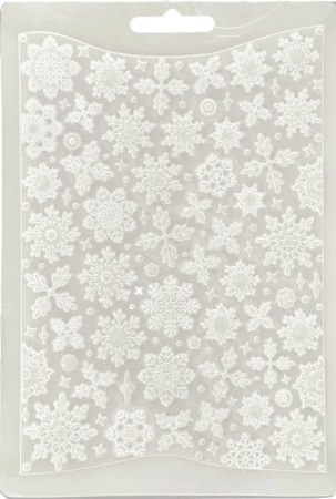 Preview: Stamperia Soft Mould A5 Create Happiness Dewdrops Snowflakes