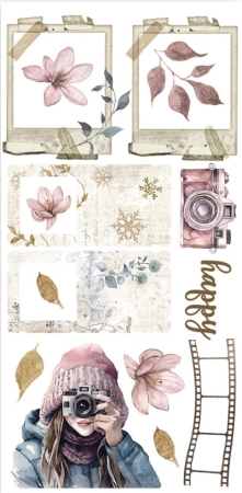 Preview: Stamperia Paper Cut Outs 2 Double Face Create Happiness Dewdrops