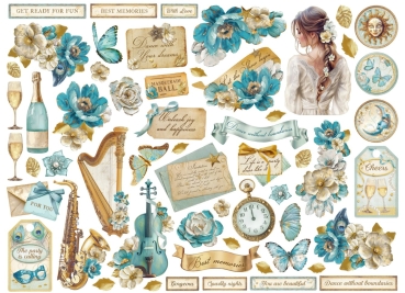Preview: Stamperia Die Cuts Assorted Ausstanzungen Masquerade