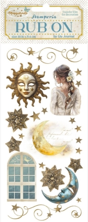 Stamperia Rub-On 10,16 x 21,6 cm Masquerade Sun and Moon