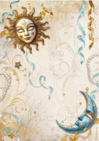 Preview: Stamperia A4 Reispapier Rice Paper Selection Masquerade