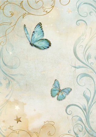 Preview: Stamperia A6 Backgrounds Reispapier Rice Paper Selection 8 Backgrounds Masquerade