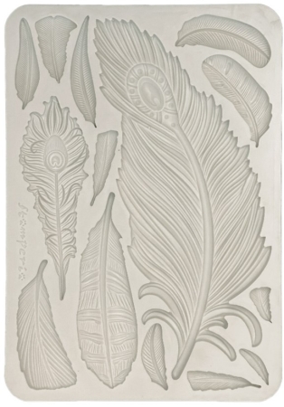 Stamperia A5 Silicon Mould Masquerade Feathers
