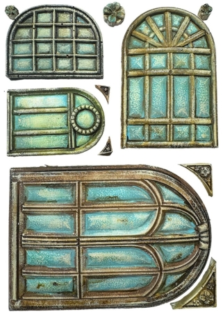 Preview: Stamperia A5 Silicon Mould Masquerade Windows