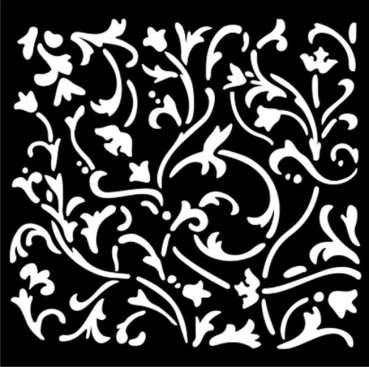 Stamperia Thick Stencil Schablone 12 x 12 cm Masquerade Ornaments