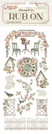 Stamperia Rub-On 10,16 x 21,6 cm House of Roses Elements