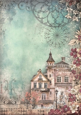 Stamperia A4 Reispapier Rice Paper Master of Magic House