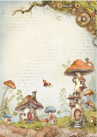Preview: Stamperia A4 Rice Paper Selection Reispapier Set Hidden Grove