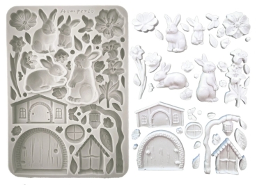 Preview: Stamperia A5 Silicon Mould Rabbit and Flowers