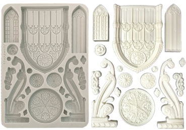 Preview: Stamperia A5 Silicon Mould Master of Magic Gothic Architecture Elements