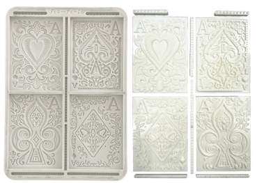 Preview: Stamperia A5 Silicon Mould Master of Magic Cards