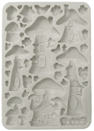 Stamperia A5 Silicon Mould Hidden Grove Mushroom House