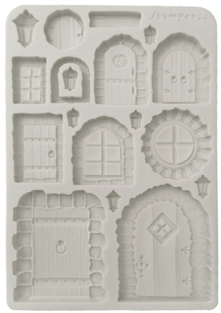 Stamperia A5 Silicon Mould Hidden Grove Door and Window