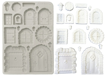 Preview: Stamperia A5 Silicon Mould Hidden Grove Door and Window