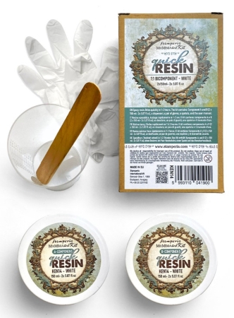 Stamperia Quick Resin 1:1 bicomponent white 2 x 150 ml