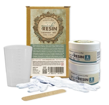 Preview: Stamperia Quick Resin 1:1 bicomponent white 2 x 150 ml