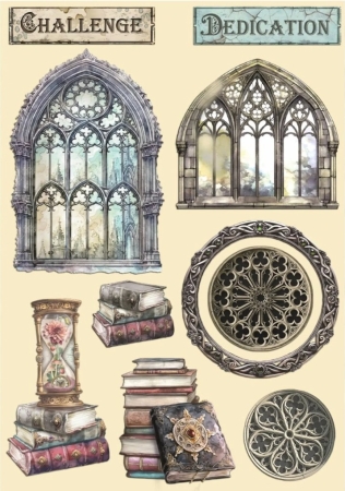 Preview: Stamperia Colored Wooden Shape A5 Master of Magic