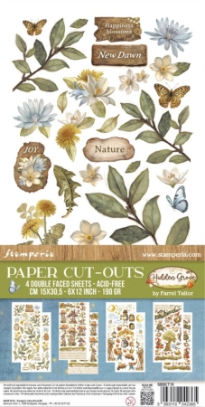 Stamperia 6 x 12 Inch Paper Cut-outs Double Face Hidden Grove