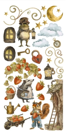 Preview: Stamperia 6 x 12 Inch Paper Cut-outs Double Face Hidden Grove