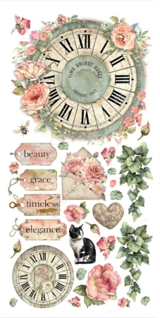 Preview: Stamperia 6 x 12 Inch Paper Cut-outs Double Face House of Roses