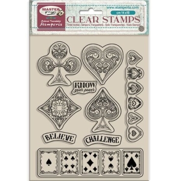 Stamperia Acrylic Stamp 14 x 18 cm Master of Magic Playing Cards