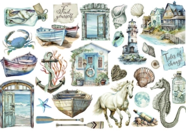 Preview: Stamperia Ephemera Silent Sea