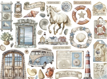 Preview: Stamperia Die Cuts Assorted Silent Sea