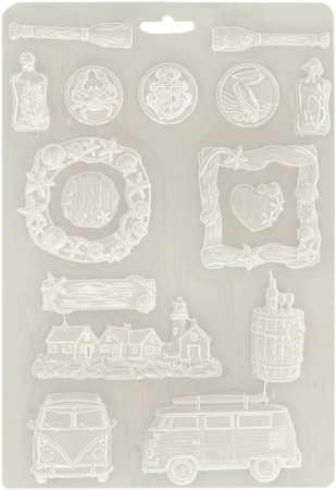 Preview: Stamperia A4 Soft Mould Silent Sea
