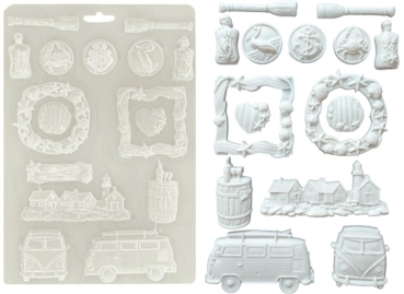Preview: Stamperia A4 Soft Mould Silent Sea