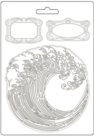 Stamperia Soft Mould A5 Silent Sea Wave