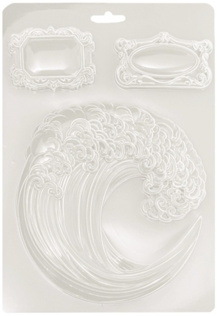 Preview: Stamperia Soft Mould A5 Silent Sea Wave