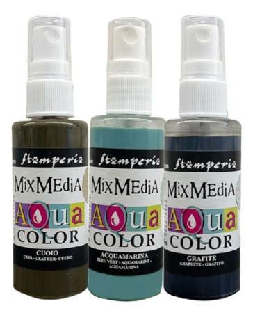 Stamperia Aquacolour Paint Selection 3 Silent Sea