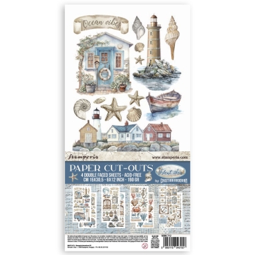 Stamperia 6 x 12 Inch Paper Cut-outs Double Face Silent Sea