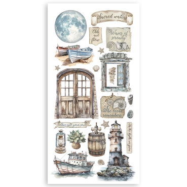 Preview: Stamperia 6 x 12 Inch Paper Cut-outs Double Face Silent Sea
