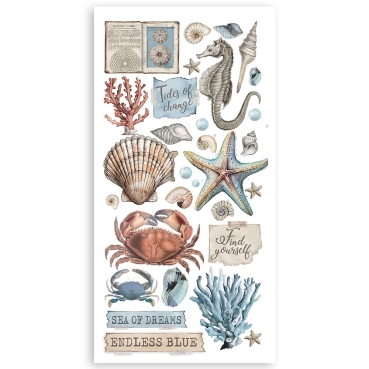 Preview: Stamperia 6 x 12 Inch Paper Cut-outs Double Face Silent Sea
