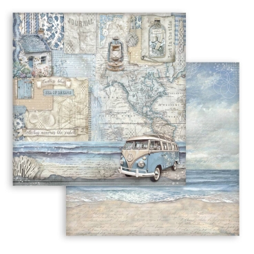 Stamperia 8 x 8 Inch Paper Pad Silent Sea