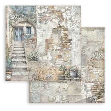 Stamperia 8 x 8 Inch Paper Pad Silent Sea