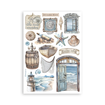 Stamperia Washi Pad 8 Sheets A5 Silent Sea