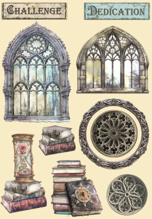 Preview: Stamperia Master of Magic A5 Colored Wooden Shape