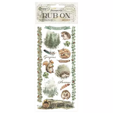 Stamperia Rub-On 10,16 x 21,6 cm Herbarium Silvae Forest
