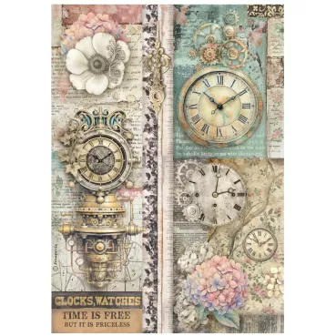 Preview: Stamperia A4 Rice Paper Selection Gardens of Time