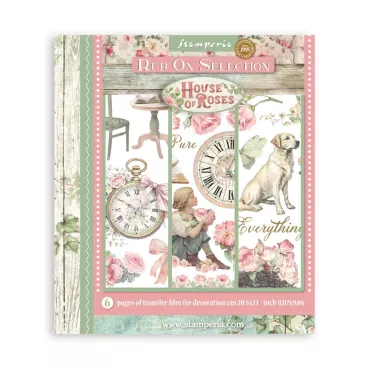 Stamperia Rub-On 20,5 x 23 cm Assortment House of Roses