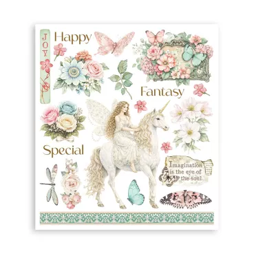 Preview: Stamperia Rub-On 20,5 x 23 cm Assortment Wonderland
